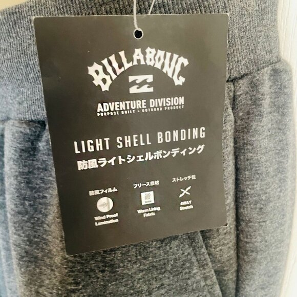 Billabong Light Shell Bonding Sweat Pants Joggers Off Black - Picture 12 of 14